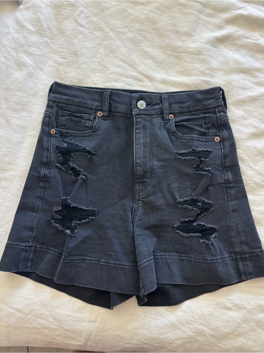 American Eagle Black Denim Shorts